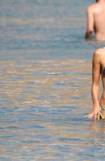 ALESSANDRA AMBROSIO in Bikini at a Beach in Mykonos 07/13/2016