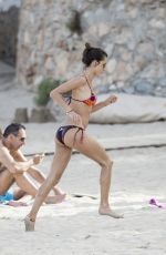 ALESSANDRA AMBROSIO in Bikini on the Beach in Ibiza 07/04/2016