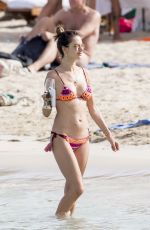 ALESSANDRA AMBROSIO in Bikini on the Beach in Ibiza 07/04/2016