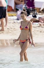 ALESSANDRA AMBROSIO in Bikini on the Beach in Ibiza 07/04/2016