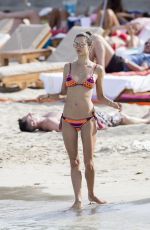 ALESSANDRA AMBROSIO in Bikini on the Beach in Ibiza 07/04/2016
