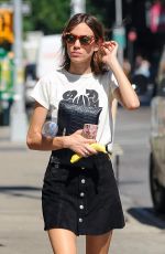 ALEXA CHUNG in Short Skirt Out in New York 07/19/2016