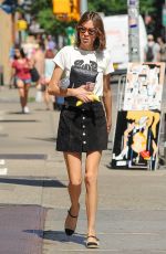 ALEXA CHUNG in Short Skirt Out in New York 07/19/2016
