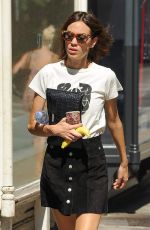 ALEXA CHUNG in Short Skirt Out in New York 07/19/2016