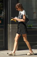 ALEXA CHUNG in Short Skirt Out in New York 07/19/2016