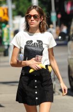ALEXA CHUNG in Short Skirt Out in New York 07/19/2016