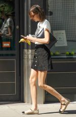 ALEXA CHUNG in Short Skirt Out in New York 07/19/2016