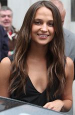 ALICIA VIKANDER at BBC Radio 1 Studios in London 07/11/2016