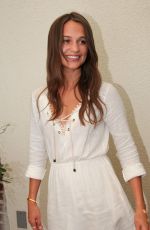 ALICIA VIKANDER at The Light Between Oceans Press Conference in West Hollywood 07/28/2016