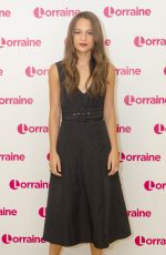 ALICIA VIKANDER on the Set of Lorraine Show in London 07/11/2016