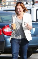 ALYSON HANNIGAN Out Shopping in Brentwood