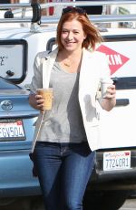 ALYSON HANNIGAN Out Shopping in Brentwood