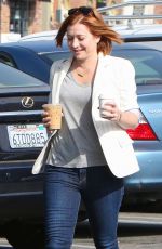 ALYSON HANNIGAN Out Shopping in Brentwood