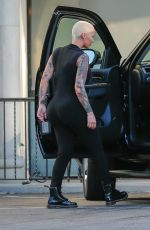 AMBER ROSE Leaves Versailles Cuban Restaurant in Calabasas 06/30/2016