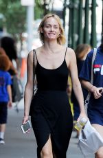 AMBER VALLETTA Out and About in New York 08/08/2016