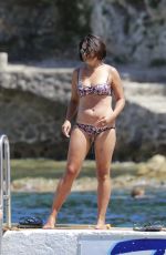 AMELIA WARNER in Bikini at a Beach in Monaco 07/15/2016