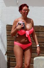 AMY CHILDS in Bikini on Vacation in Ibiza 07/03/2016