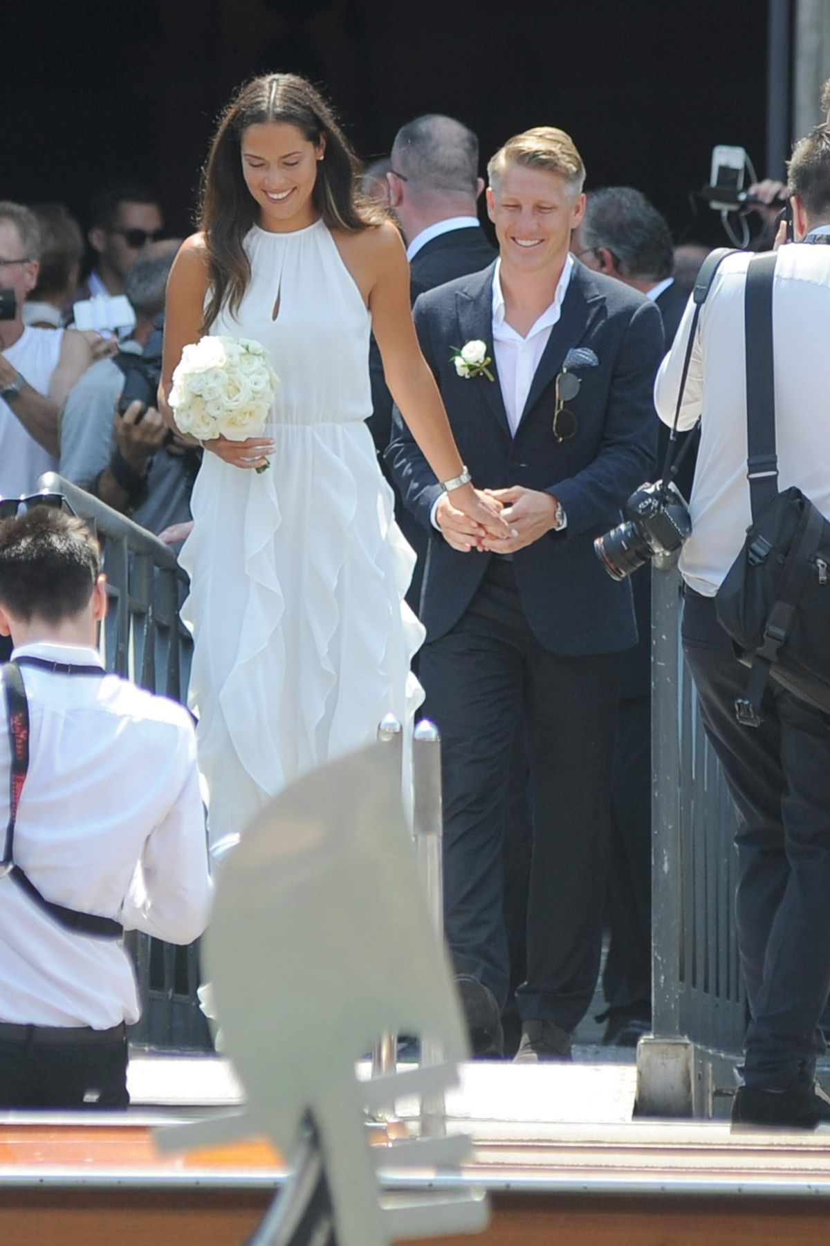 ANA IVANOVIC and Bastian Schweinsteiger at Wedding Ceremony in Venice