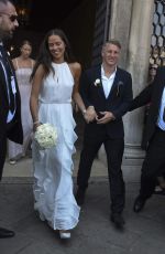 ANA IVANOVIC and Bastian Schweinsteiger at Wedding Ceremony in Venice 07/12/2016