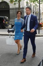ANDREA MCLEAN Arrives for a Wedding at Waldorf Hotel in London 07/15/2016