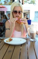 ANGELIQUE FRENCHY MORGAN in Tights Out for Lunch in Malibu 06/28/2016