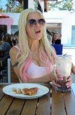ANGELIQUE FRENCHY MORGAN in Tights Out for Lunch in Malibu 06/28/2016