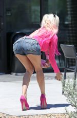 ANGELIQUE FRENCHY MORGAN Out for Morning Coffee in Los Angeles 07/14/2016