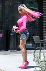ANGELIQUE FRENCHY MORGAN Out for Morning Coffee in Los Angeles 07/14/2016