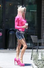 ANGELIQUE FRENCHY MORGAN Out for Morning Coffee in Los Angeles 07/14/2016