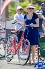 ANNA PAQUIN Riding a Bike Out in Los Angeles 07/05/2016