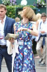 ANNA WINTOUR Arrives at Tennis Championships in Wimbledon 07/04/2016