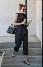 ANNE HATHAWAY Arrives at a Recording Studio in Studio City 07/26/2016