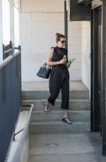 ANNE HATHAWAY Arrives at a Recording Studio in Studio City 07/26/2016