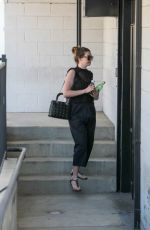 ANNE HATHAWAY Arrives at a Recording Studio in Studio City 07/26/2016