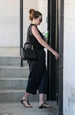 ANNE HATHAWAY Arrives at a Recording Studio in Studio City 07/26/2016