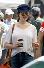 ANNE HATHAWAY Out Shopping in Los Angeles 07/27/2016