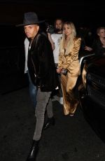 ASHLEE SIMPSON Leaves 1Oak in West Hollywood 07/14/2016