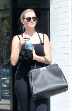ASHLEE SIMPSON Leaves Tracey Anderson Gym in Los Angeles 07/01/2016