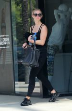 ASHLEE SIMPSON Leaves Tracey Anderson Gym in Los Angeles 07/01/2016