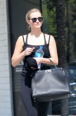 ASHLEE SIMPSON Leaves Tracey Anderson Gym in Los Angeles 07/01/2016