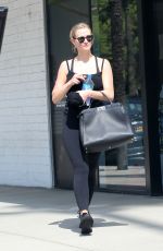 ASHLEE SIMPSON Leaves Tracey Anderson Gym in Los Angeles 07/01/2016