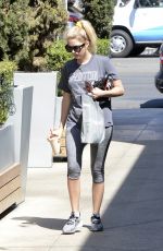 ASHLEY BENSON Leaves a Gtm in West Hollywood 07/27/2016