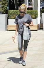 ASHLEY BENSON Leaves a Gtm in West Hollywood 07/27/2016