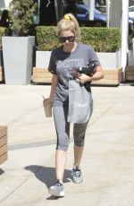 ASHLEY BENSON Leaves a Gtm in West Hollywood 07/27/2016