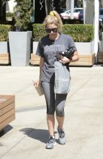 ASHLEY BENSON Leaves a Gtm in West Hollywood 07/27/2016