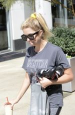 ASHLEY BENSON Leaves a Gtm in West Hollywood 07/27/2016