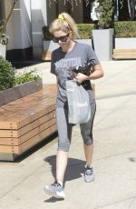 ASHLEY BENSON Leaves a Gtm in West Hollywood 07/27/2016