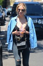 ASHLEY BENSON Out and About in West Hollywood 07/19/2016