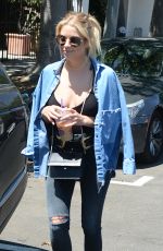 ASHLEY BENSON Out and About in West Hollywood 07/19/2016