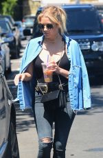 ASHLEY BENSON Out and About in West Hollywood 07/19/2016
